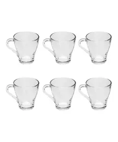 Conjunto 6 Xícaras Lucia Em Vidro- 280ml