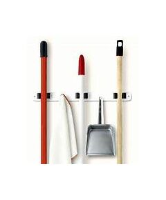 Cabide Triplo Para Vassouras - Branco