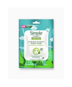 Mascara Facial Em Tecido Proteção Contra A Poluição 21 Ml - Simple