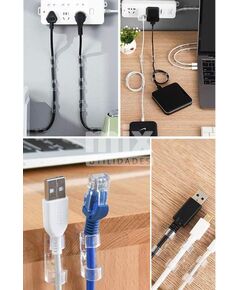 Suporte para organizar fios e cabos - 16 Peças