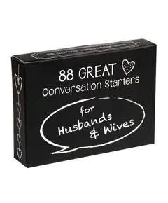 JOGO DE CARTAS - 88 GREAT CONVERSATION STARTERS FOR HUSBAND & WIVES