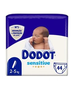 Fraldas Dodot Sensitive T 1 (2-5kg) 44 Un