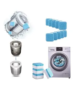 Pastilhas p/ limpeza de máquinas de lavar roupa - 12pcs