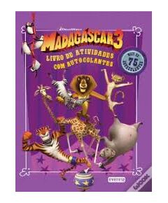 Madagáscar 3 - Livro de Atividades com Autocolantes