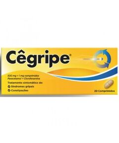 Cêgripe Dor E Febre Síndromes Gripais Constipação 20 Comprimidos