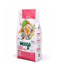 WEEGO COMIDA GATO ESTERILIZADO SALMAO&CHA 1,5KG