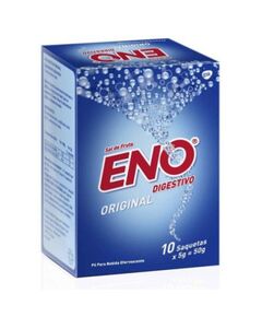 Pó Efervescente Sal De Fruta Original 5g 10 Saquetas - ENO