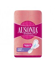 Pensos Higiénicos Ultrafina Plus Super Alas 14 Un - Ausonia