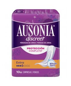 Pensos Higiénicos Discreet Perdas De Urina Extra 10 Un - Ausonia