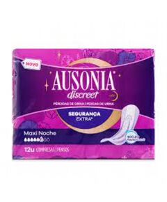 ensos Higiênicos Incontinência Discreet Maxi Noite 12 Un - Ausonia