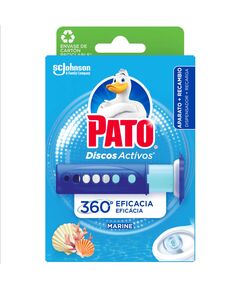 Pato Discos Sanitários Ativos Gel Dispensador + Recarga Marinho 1 un