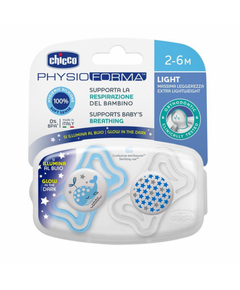 Chupeta Physio Luminosa Silicone 2-6m 2 Unidades - Chicco