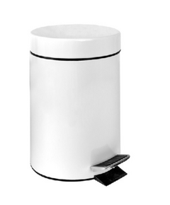 Balde de Lixo Com Pedal e Cubo Removível Branco - 20L