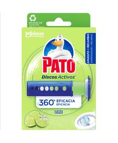 Pato Discos Sanitários Ativos Gel Dispensador + Recarga Lima 1 un