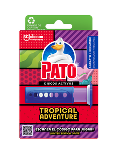 Discos Sanitários Ativos Gel Dispensador + Recarga Adventure 1 un