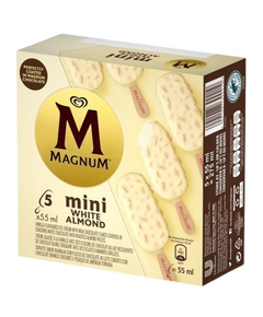 MAGNUM MULTIPACK MINI BRANCO AMENDOAS 5X55ML