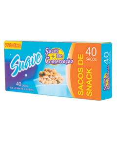 SUAVE SACOS DE SNACK PEQUENO 40UN
