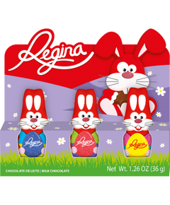 REGINA TRIPACK COELHOS CHOCOLATE 36G