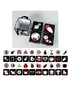 Cartões Sensoriais para Bebês de Contraste - 0 a 12 meses