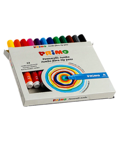PRIMO 12 CANETAS DE FIBRA 7.6MM