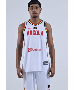 Equipamento Oficial de Basquetebol da seleção Angolana - Branco