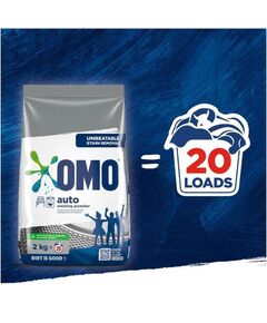 Detergente em Pó Auto Washing Powder - OMO 2 kg
