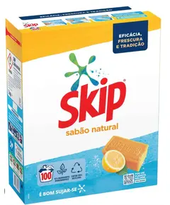 Detergente Skip Sabão Natural Em Pó - 100D