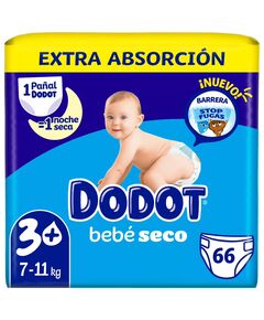 Dodot Bebé Seco Extra Absorção T3 66U