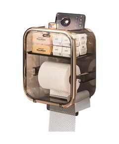 Suporte de papel higiênico com divisória