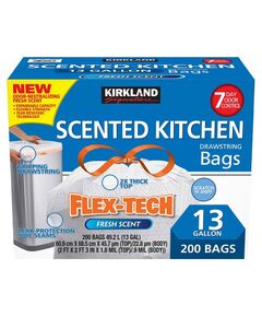 Sacos de Lixo-Flex Tech - Scented Kitchen 200 Sacos de 50L Perfumados