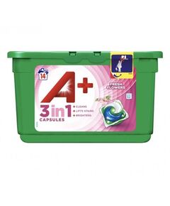 A+ Detergente Capsulas 3 Em 1 Fresh Flowers 14 D