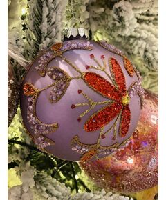 Bola de Natal - Palla Vetro Fiori