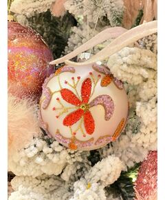 Bola de Natal - Vetro Fiori (Lilás)