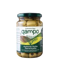Azeitona Verde Qampo Descaroçada Frasco 200 G