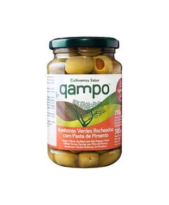 Azeitonas Verde Qampo Recheada - Frasco 210 G