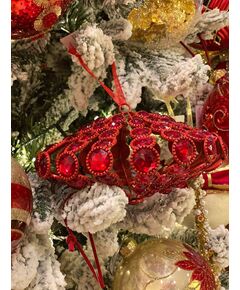 Ornamento de Natal Gemme Bordo (vermelho)