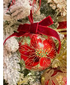 Bola de Natal Poinsettia