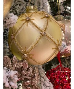 Bola de Natal- Diamantes 10 Cm