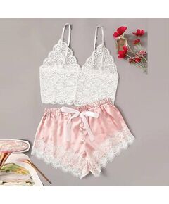 Conjunto de pijama Feminino - Cetim & Renda