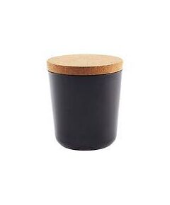 Jarro de armazenamento bamboo preto (grande)