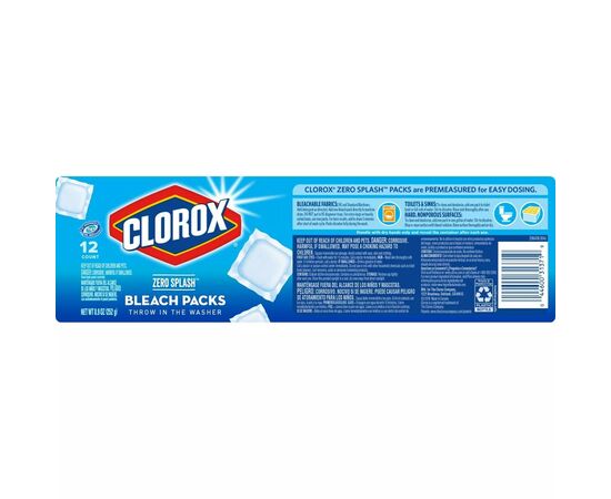 12 Cápsulas de lixívia Clorox Zero Splash