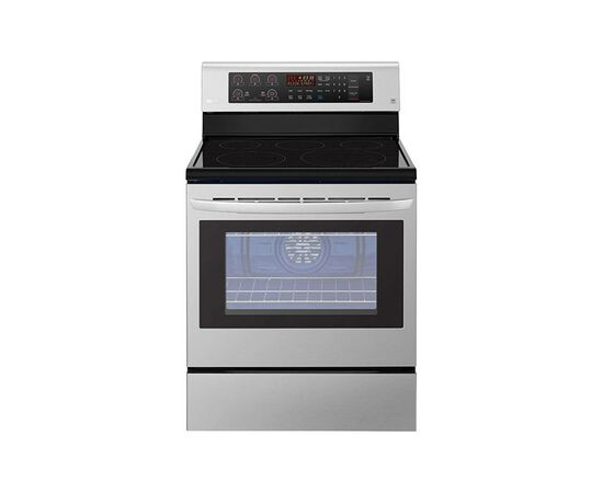 Fogão Eléctrico LG Inox c/ 5 Bocas de Cerâmica