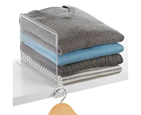 Divisor de prateleira transparente multiusos