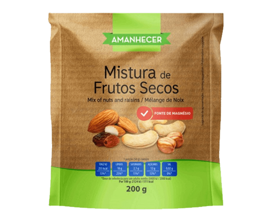 Frutas secas - Mistura de Frutos 200g