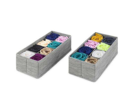 Separadores de 8 secções para gavetas