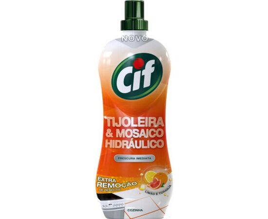 Detergente Liquido Tijoleira e  Mosaico Hidráulico - Cif 1,1L