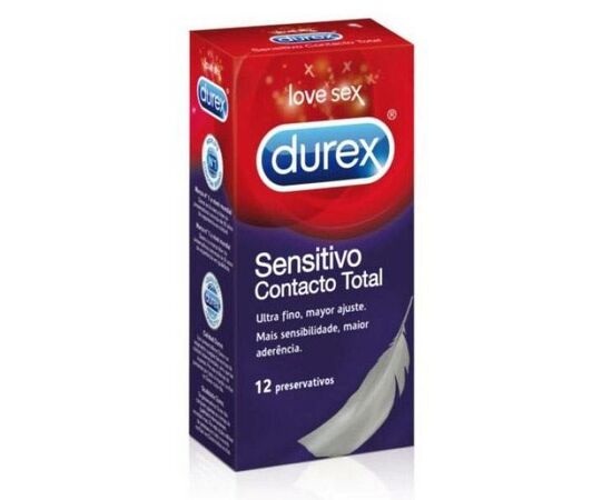 Preservativos Sensitivo Contacto Total - Durex 12Un