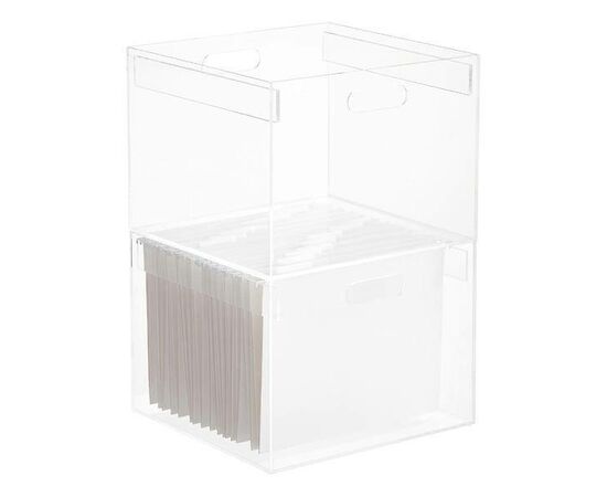 Caixas Acrílica para Arquivo, Empilhável
