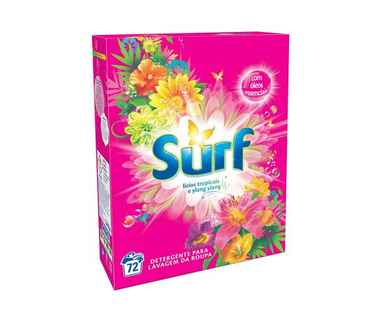 Detergente Máquina Roupa Pó Tropical - Surf 72D