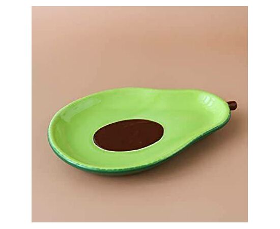 Prato de Cerâmica de Abacate